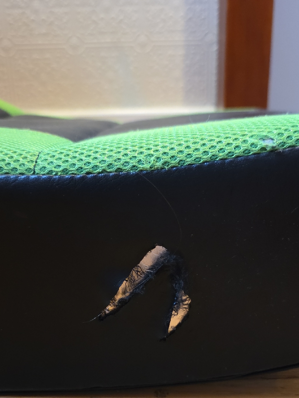 Black and Lime Green Floor Gaming Chair - Picture 6 of 9